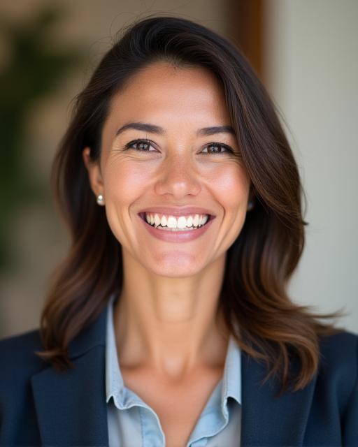 A warm and friendly portrait of a Golden Horizon Journeys travel specialist.