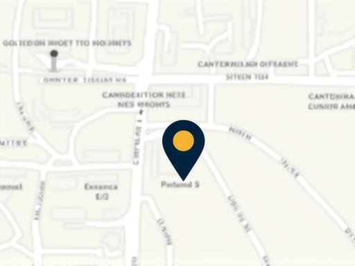 A map showing the location of Golden Horizon Journeys in Canterbury.